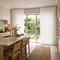 Liz Linen Ripple Fold Curtain with Belt Hook - Lora Track- -TWOPAGES