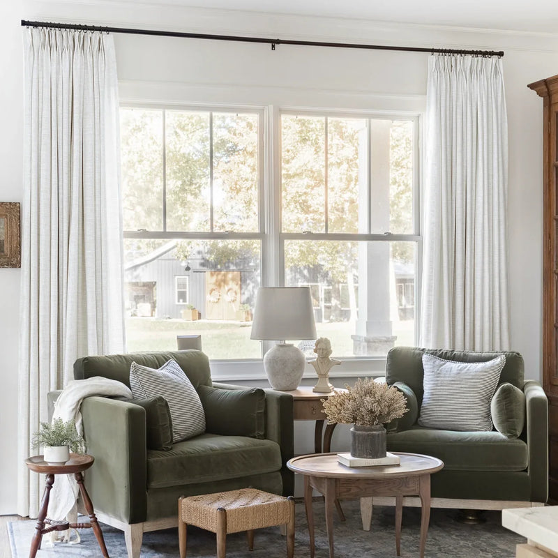 Liz Linen Pleated Curtains