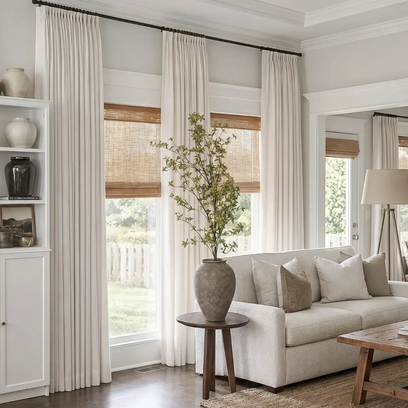 Liz Linen Pleated Curtains