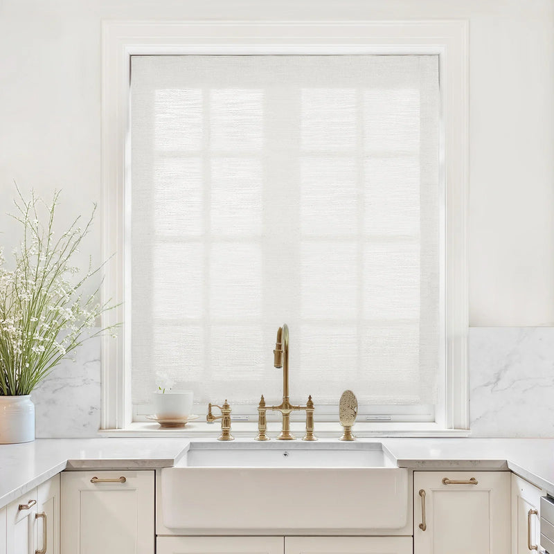 Liz Linen Relaxed Roman Blind Cord Lift
