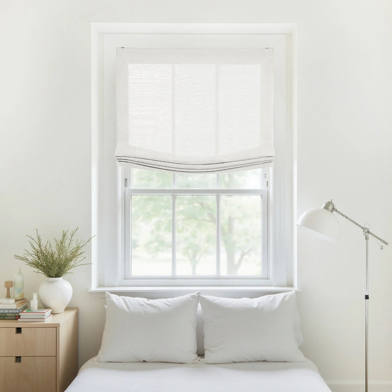 Liz Linen Relaxed Roman Blind Cord Lift