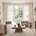 Isabella Cotton S-fold Curtains with Belt Hook - Lora Track