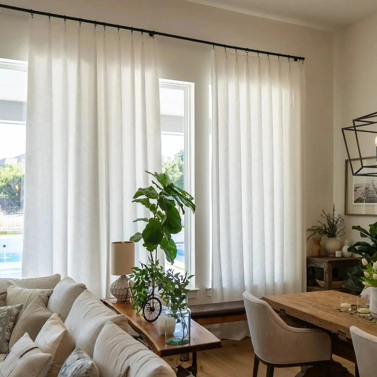 Isabella Heavyweight Cotton Pleated Curtains