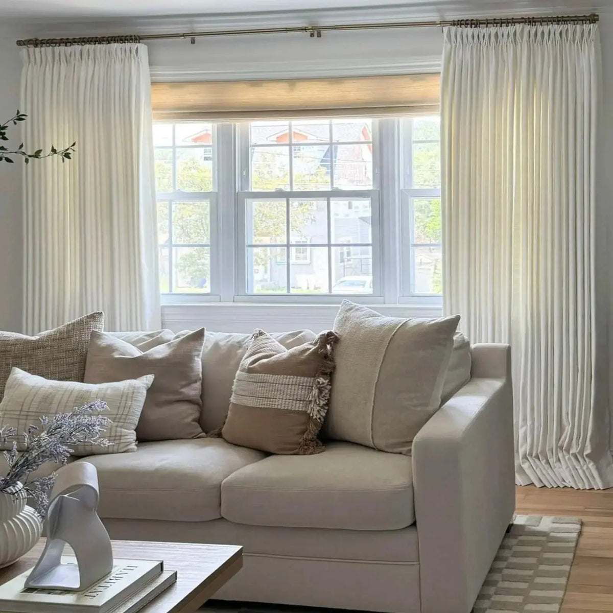 Isabella Heavyweight Cotton Pleated Curtains