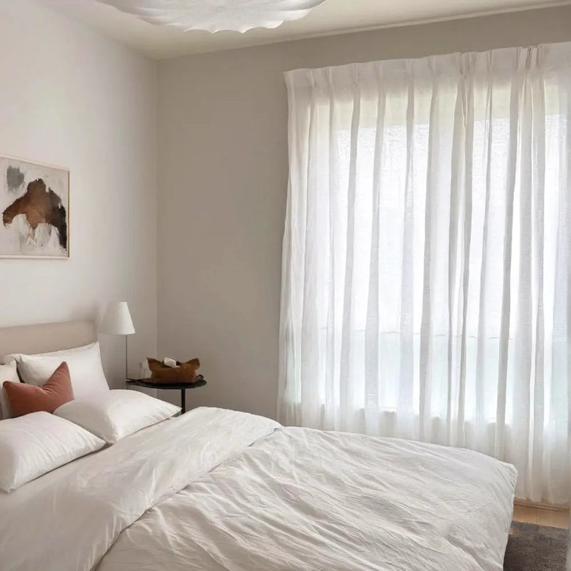 Doris Pure Linen Pleated Curtains