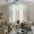 Doris Pure Linen Pleated Curtains
