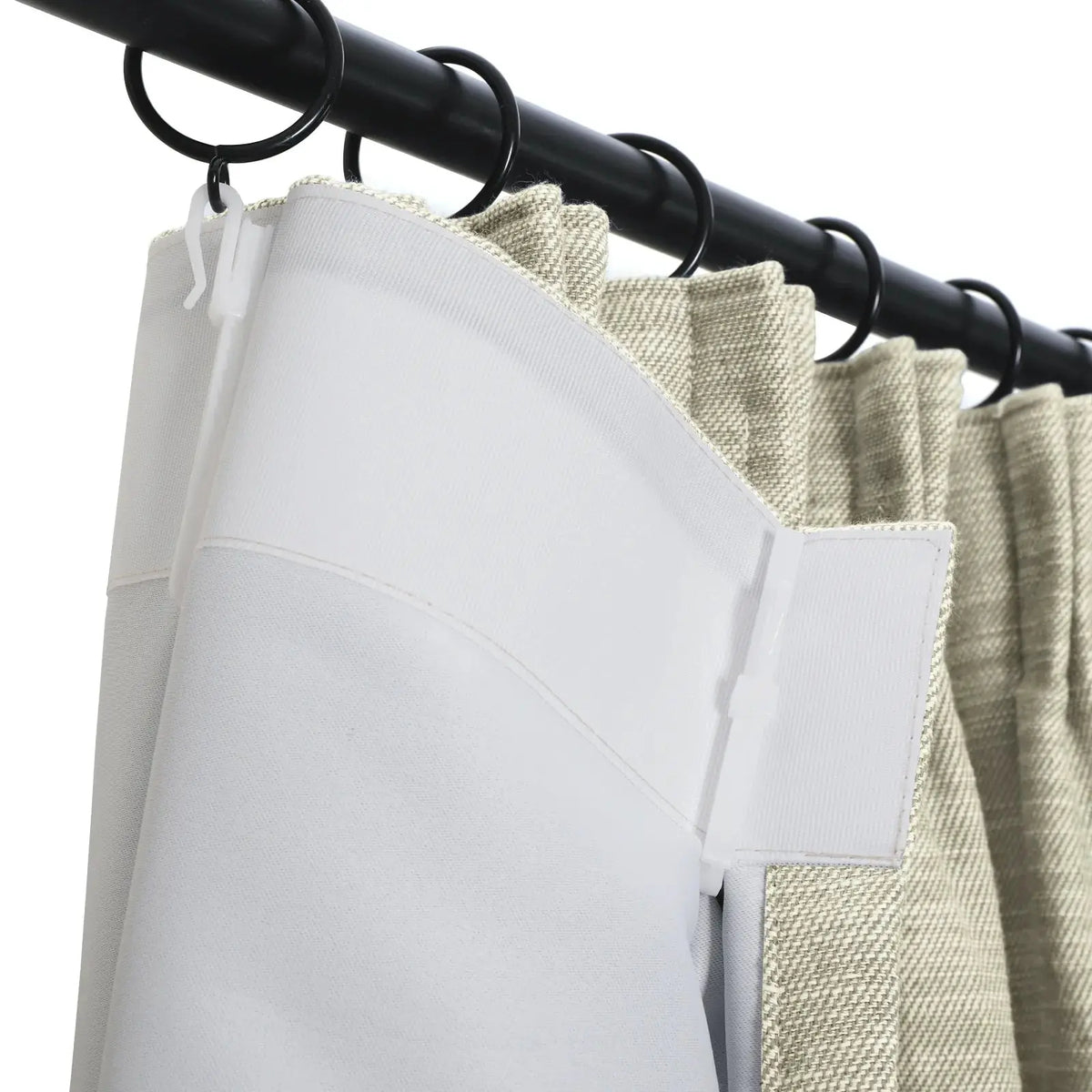 Cloe Cotton Blend Pleated Curtains
