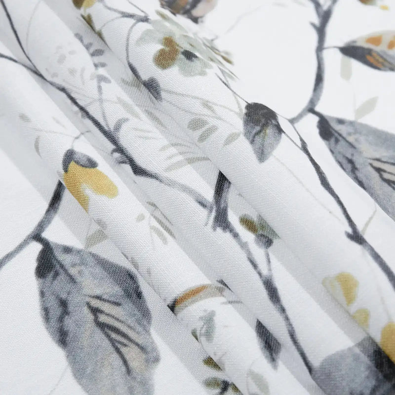 Holly Botanical Boho Pleated Curtains