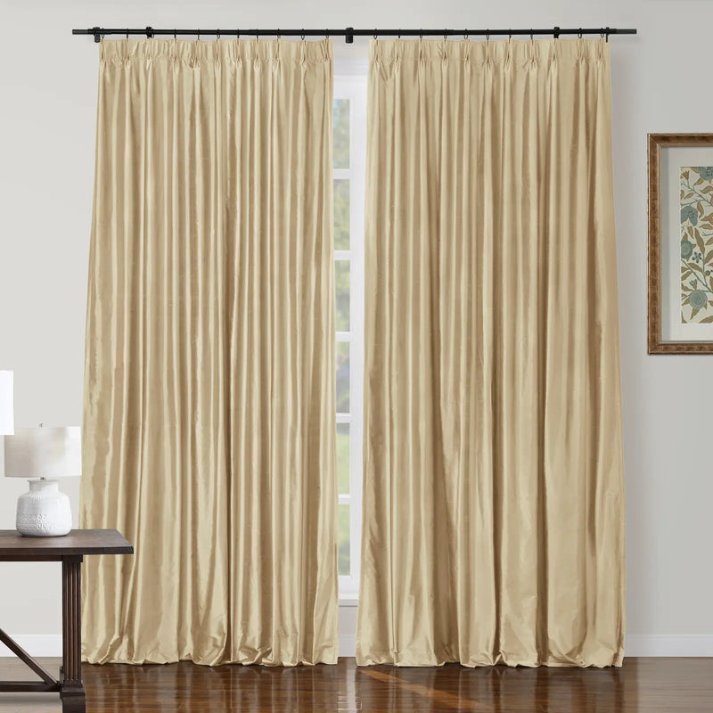 Selman Dupioni Silk Pleated Curtain