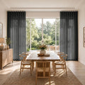 Liz Linen S-fold Curtains with Snap Tape - Lora Track