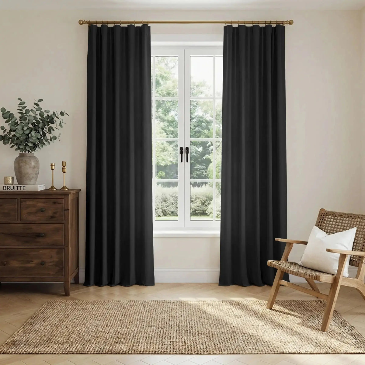 Liz Linen Soft Top Curtains