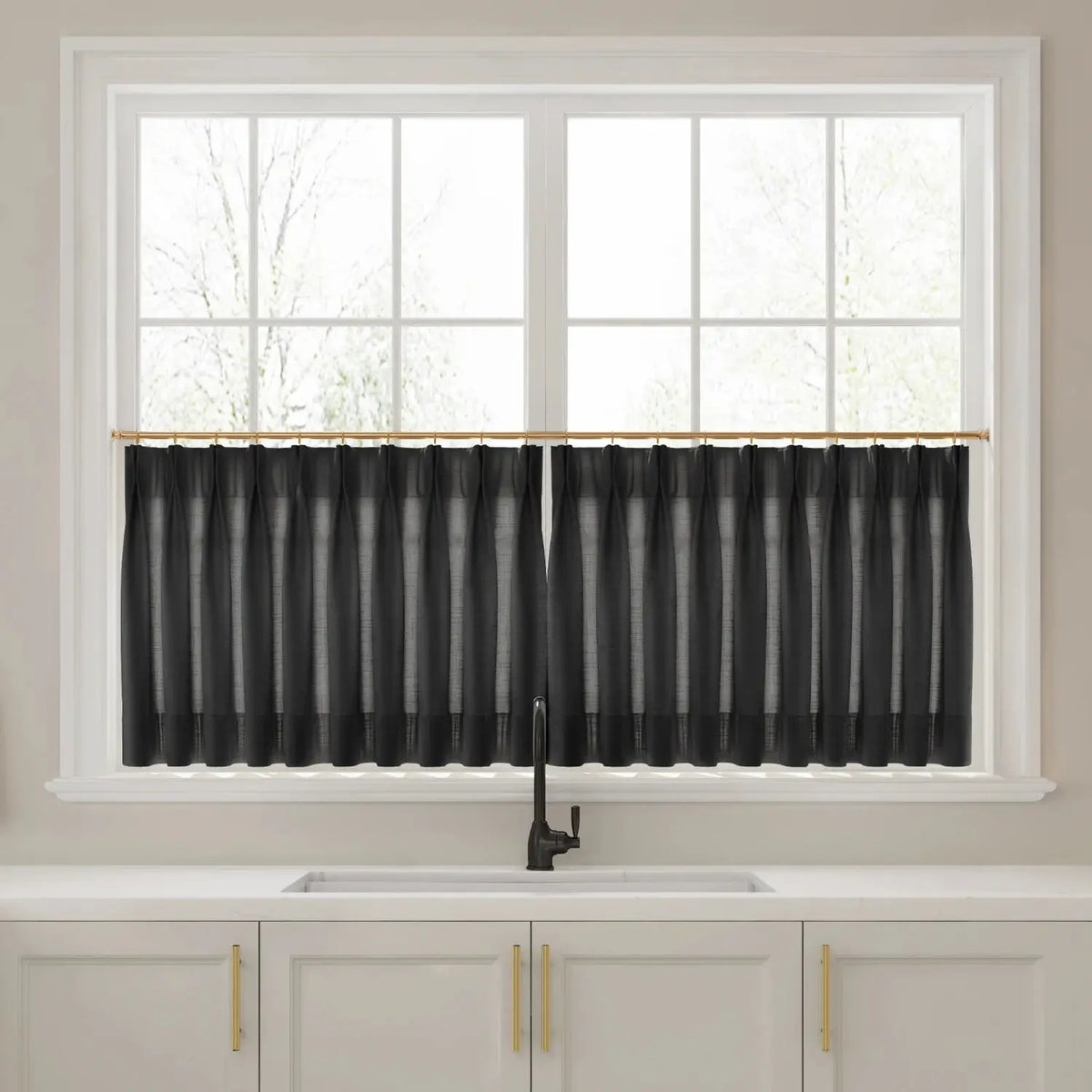 Liz Linen Cafe Curtains