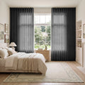 Liz Linen S-fold Curtain with Belt Hook - Leo Track