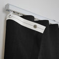Liz Linen Ripple Fold Drapery with Snap Tape - Lora Track- -TWOPAGES