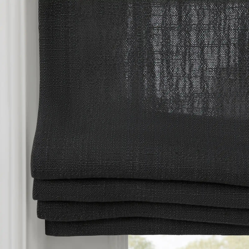 Liz Linen Flat Roman Blind Cord Lift
