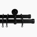 Arno Double Decorative Curtain Rod with Rings -TWOPAGES
