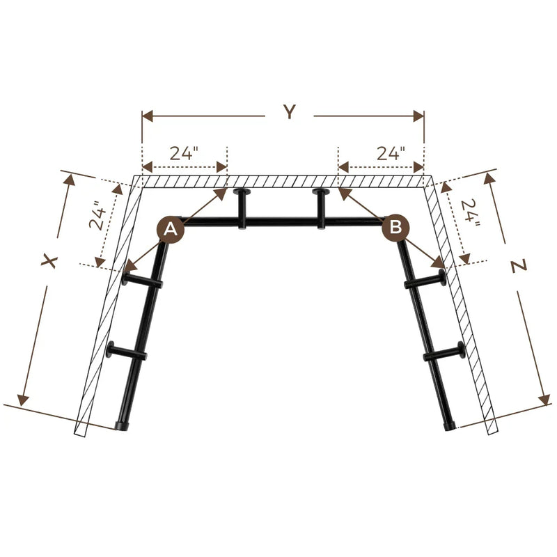 Cato Bay Window Curtain Traverse Rod