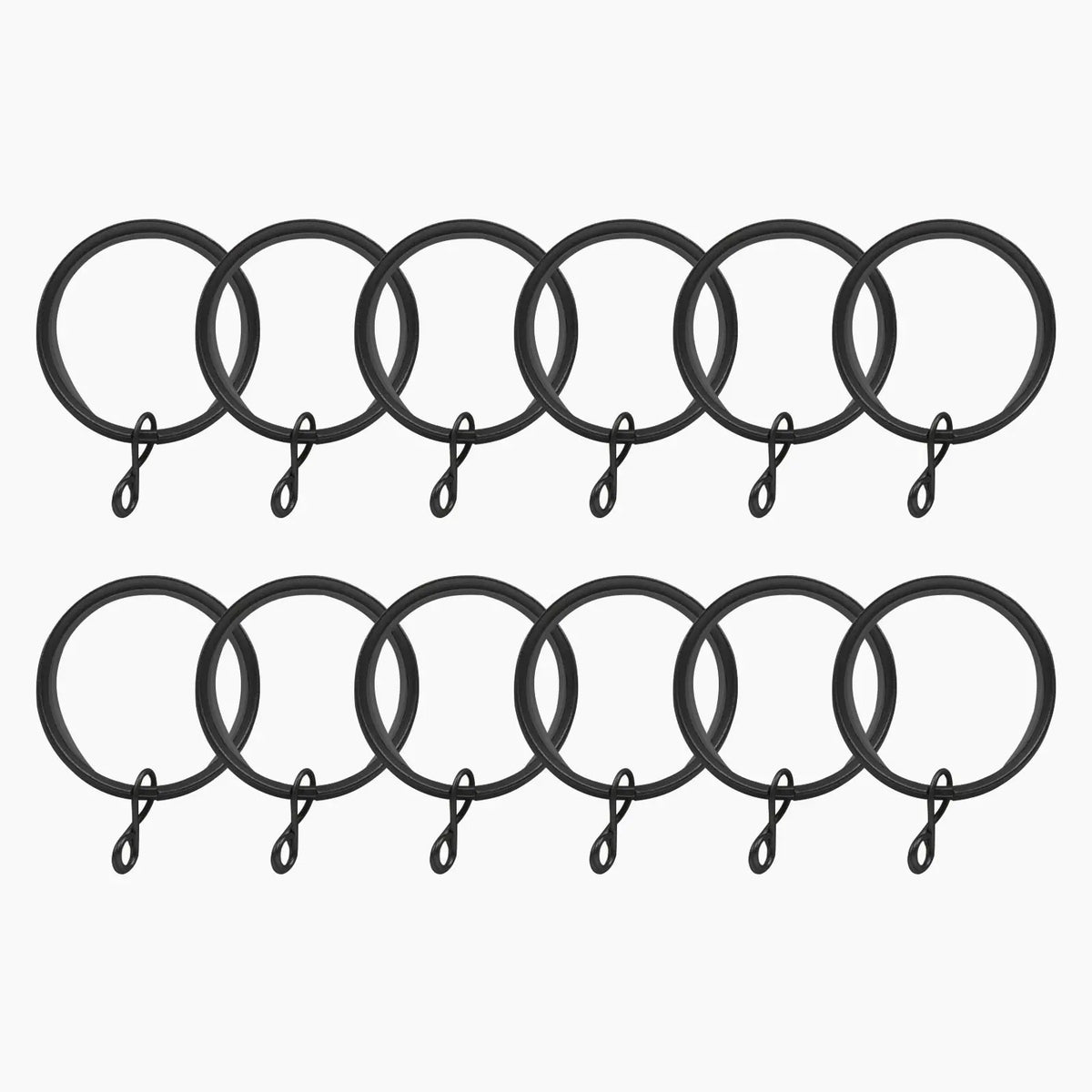 Jaylon Quiet-Glide Curtain Rings Eyelet (Pack of 12)
