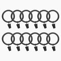 Jaylon Quiet-Glide Curtain Clip Rings (Pack of 12)