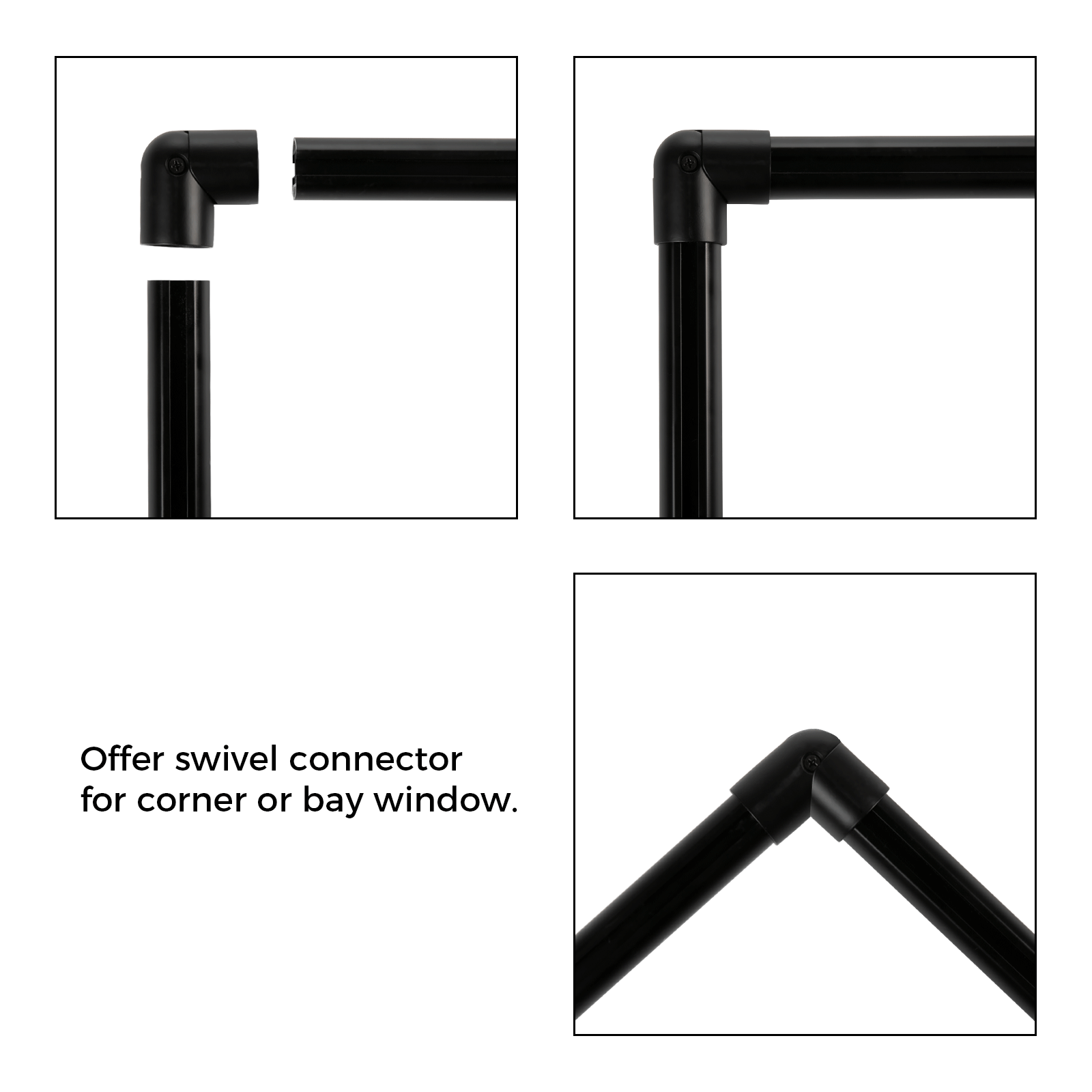 Cato Bay Window Curtain Traverse Rod