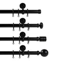 Arno Single Decorative Curtain Rod with Rings