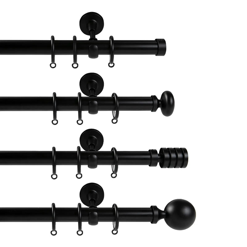 Arno Single Decorative Curtain Rod with Rings