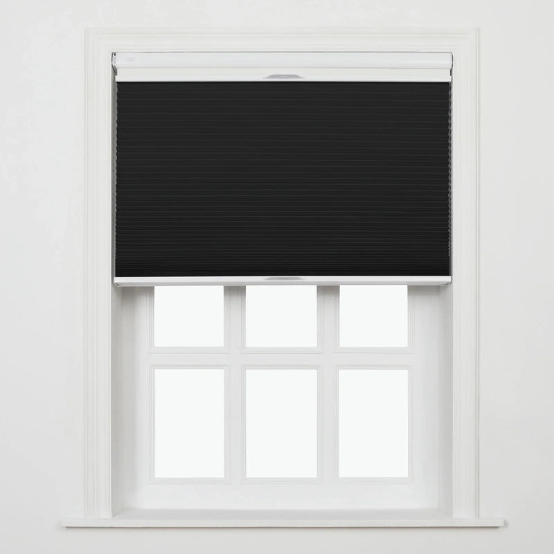 Aura No-Drill Day Night Blockout Cellular Window Blinds Cordless