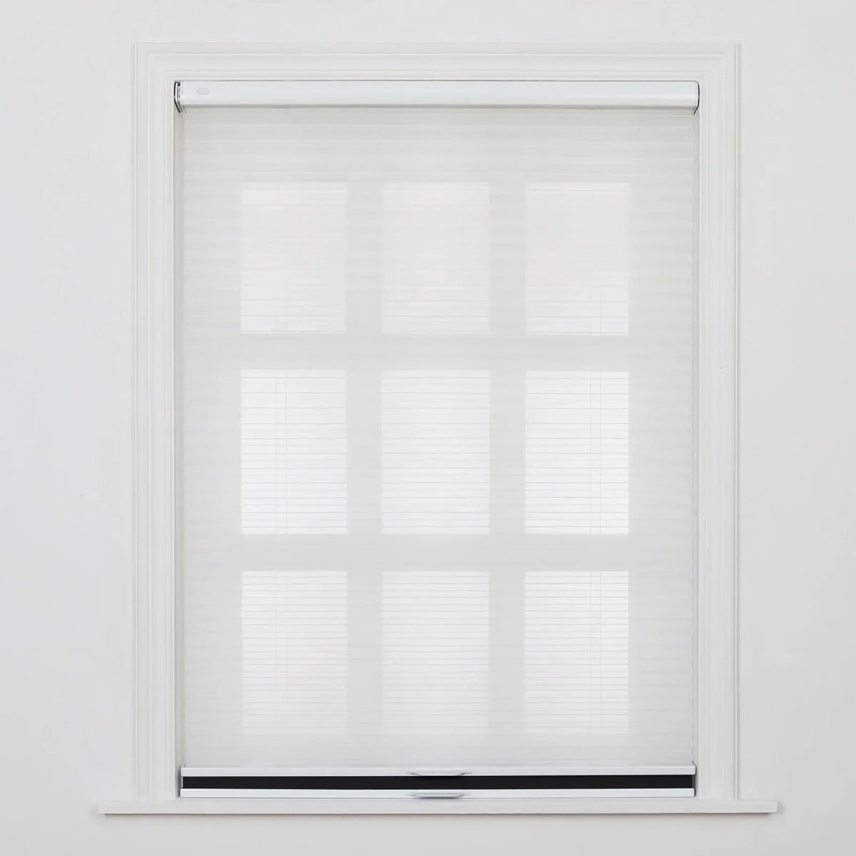 Aura No-Drill Day Night Blockout Cellular Window Blinds Cordless