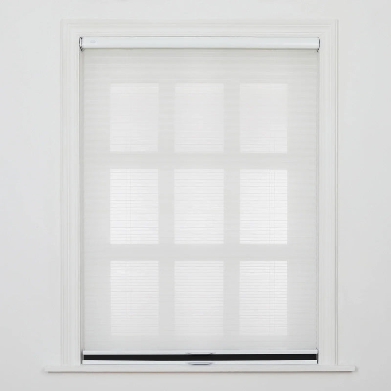Aura No-Drill Day Night Blockout Cellular Window Blinds Cordless