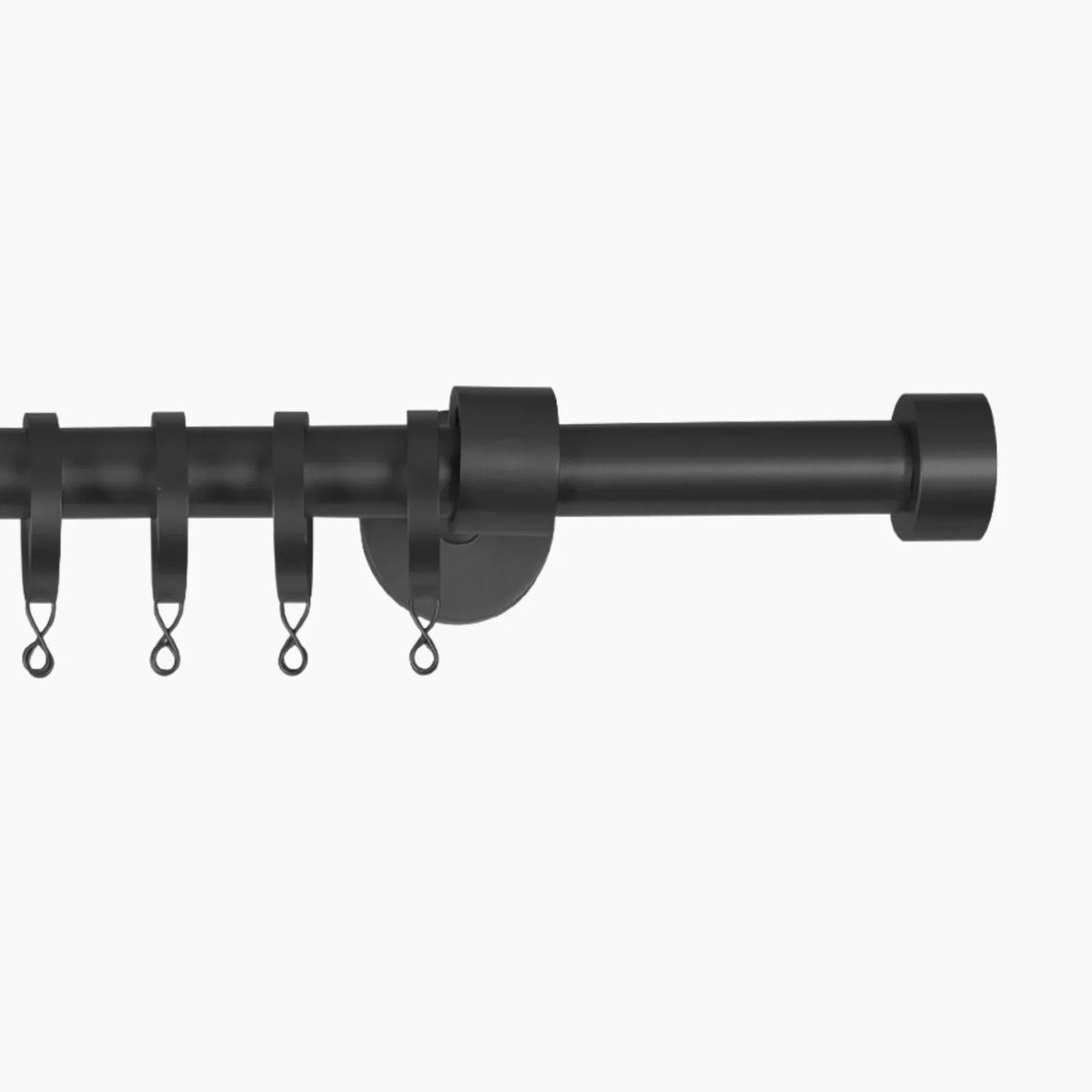 Lucas Adjustable Curtain Rod with Rings
