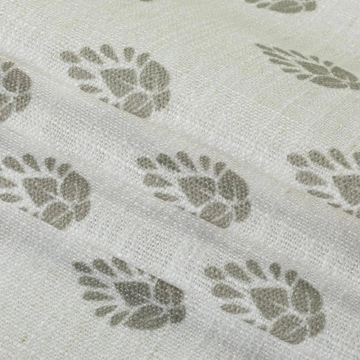 Stefana Silber x TWOPAGES Graphic Printed Linen Pleated Cafe Curtains