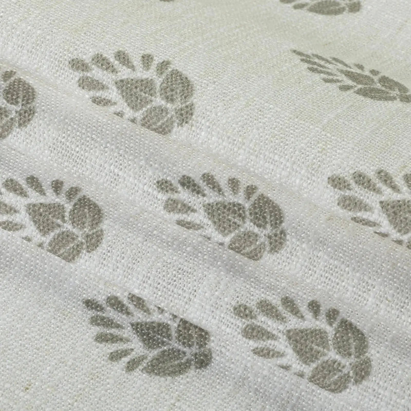 Stefana Silber x TWOPAGES Graphic Printed Linen Blend Pleated Curtains