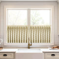 Stefana Silber x TWOPAGES Graphic Printed Linen Pleated Cafe Curtains