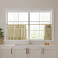 Stefana Silber x TWOPAGES Graphic Printed Linen Pleated Cafe Curtains