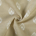 Stefana Silber x TWOPAGES Graphic Printed Linen Blend Pleated Curtains