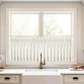 Stefana Silber x TWOPAGES Graphic Printed Linen Pleated Cafe Curtains