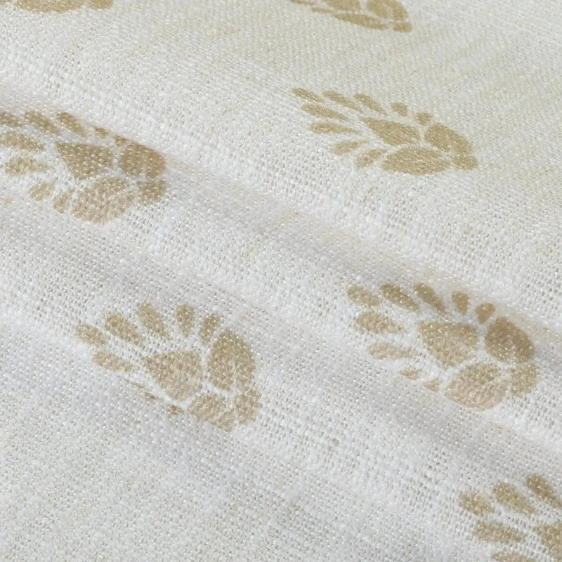 Stefana Silber x TWOPAGES Graphic Printed Linen Pleated Cafe Curtains