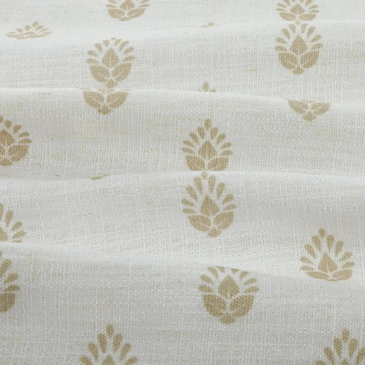 Stefana Silber x TWOPAGES Graphic Printed Linen Pleated Cafe Curtains