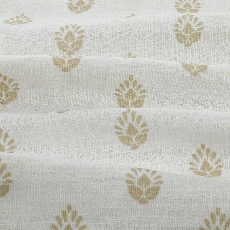 Stefana Silber x TWOPAGES Graphic Printed Linen Pleated Cafe Curtains