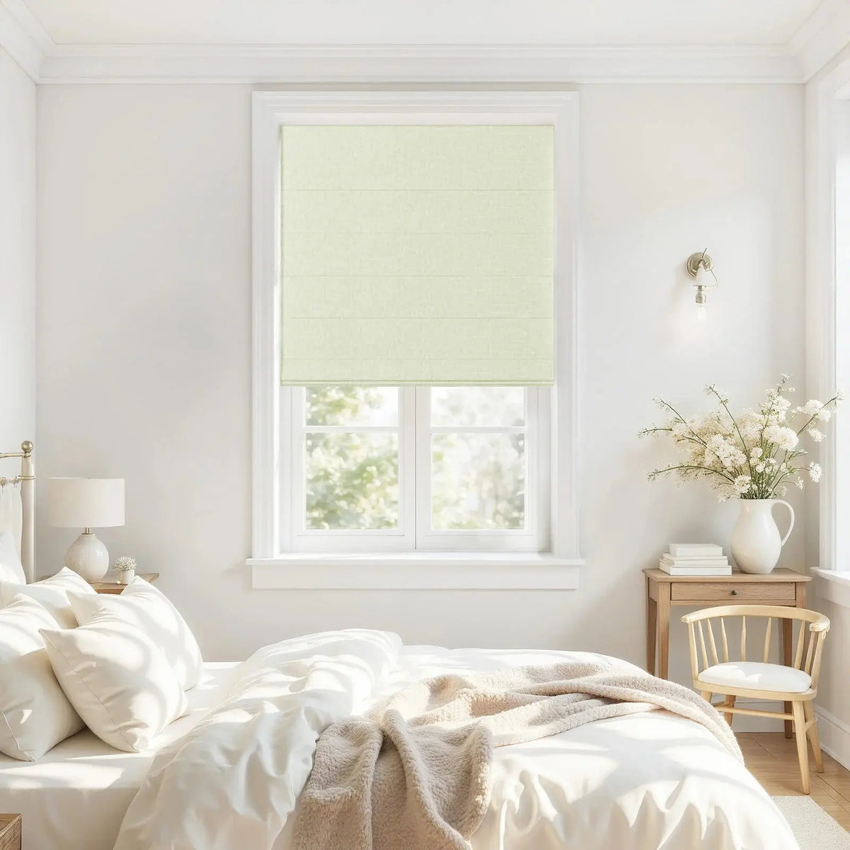 Alvin Motorised Blockout Boutique Roman Blind