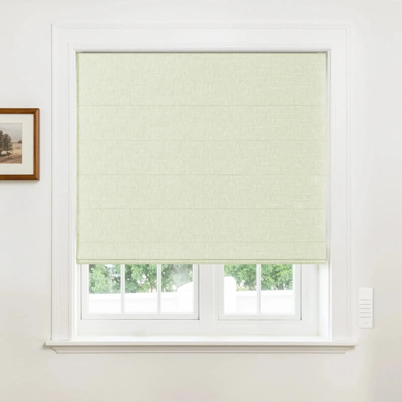 Alvin Motorised Blockout Boutique Roman Blind