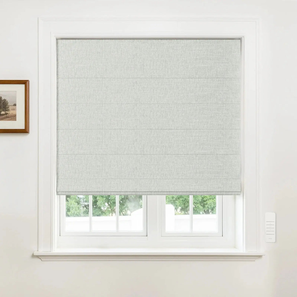 Alvin Motorised Blockout Boutique Roman Blind