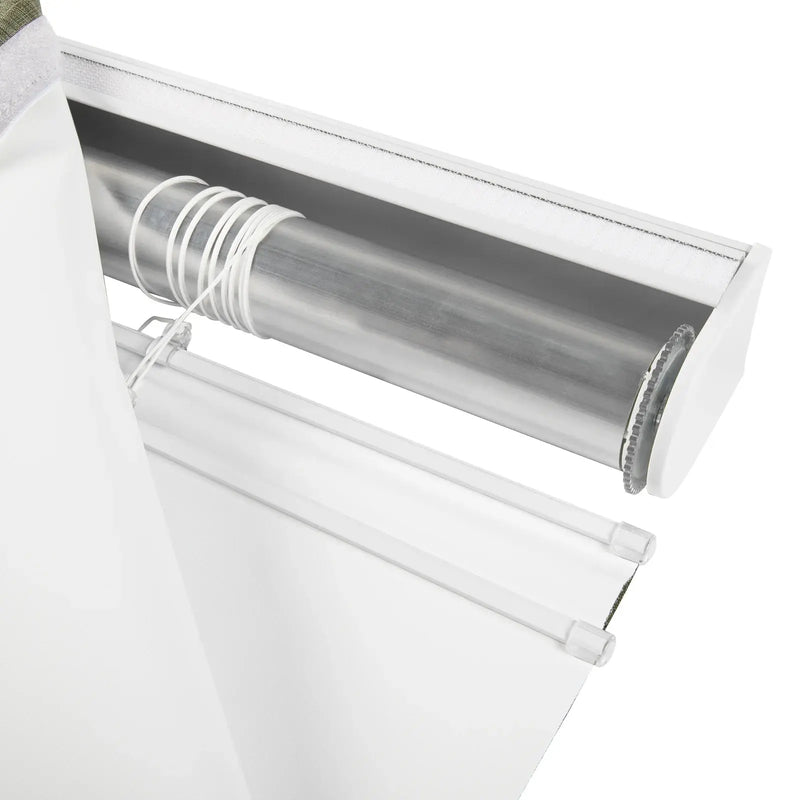 Alvin Motorised Blockout Boutique Roman Blind