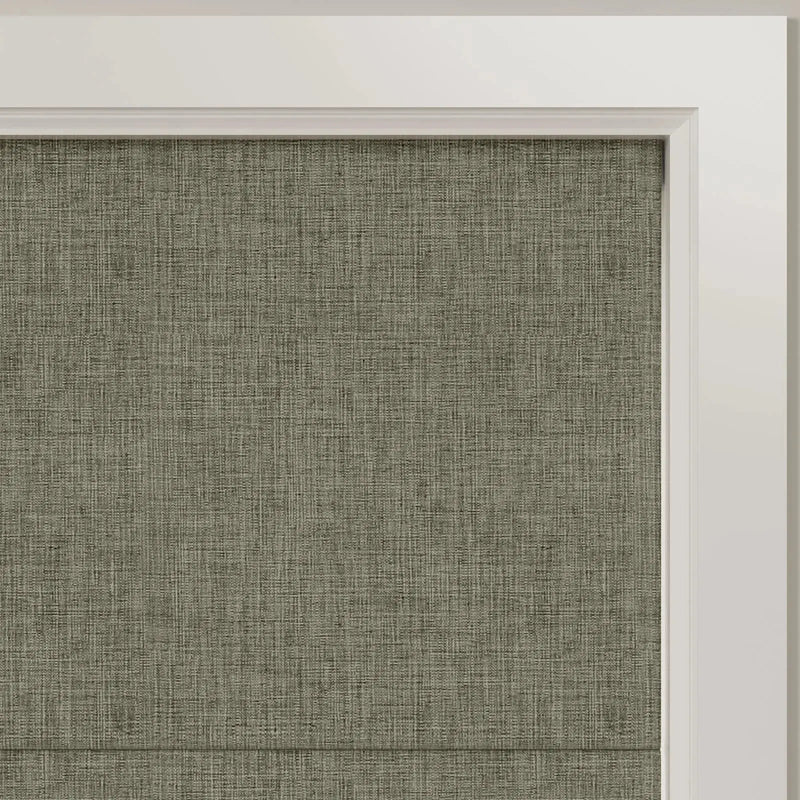 Alvin Motorised Blockout Boutique Roman Blind