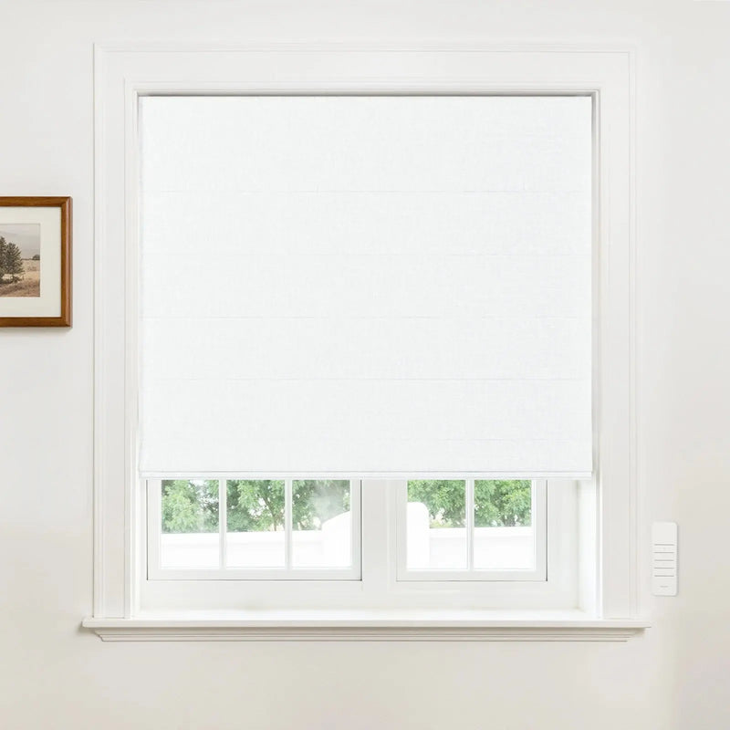 Alvin Motorised Blockout Boutique Roman Blind