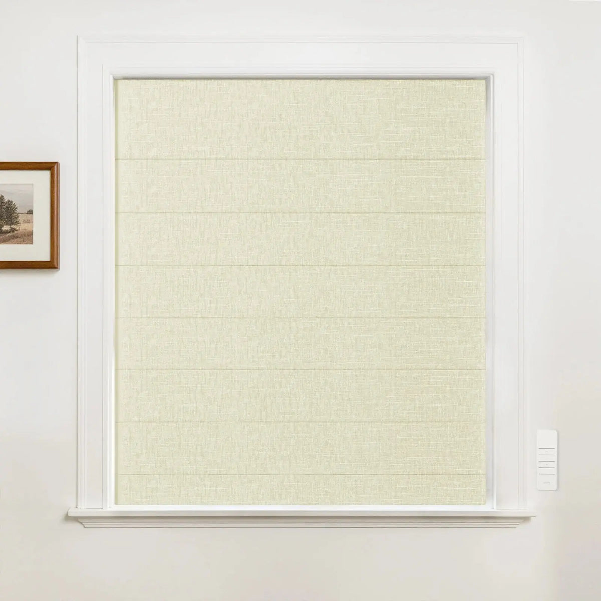 Alvin Motorised Blockout Boutique Roman Blind