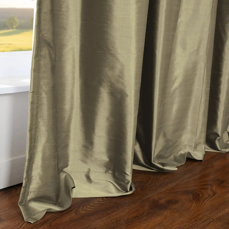 Selman Dupioni Silk Pleated Curtain
