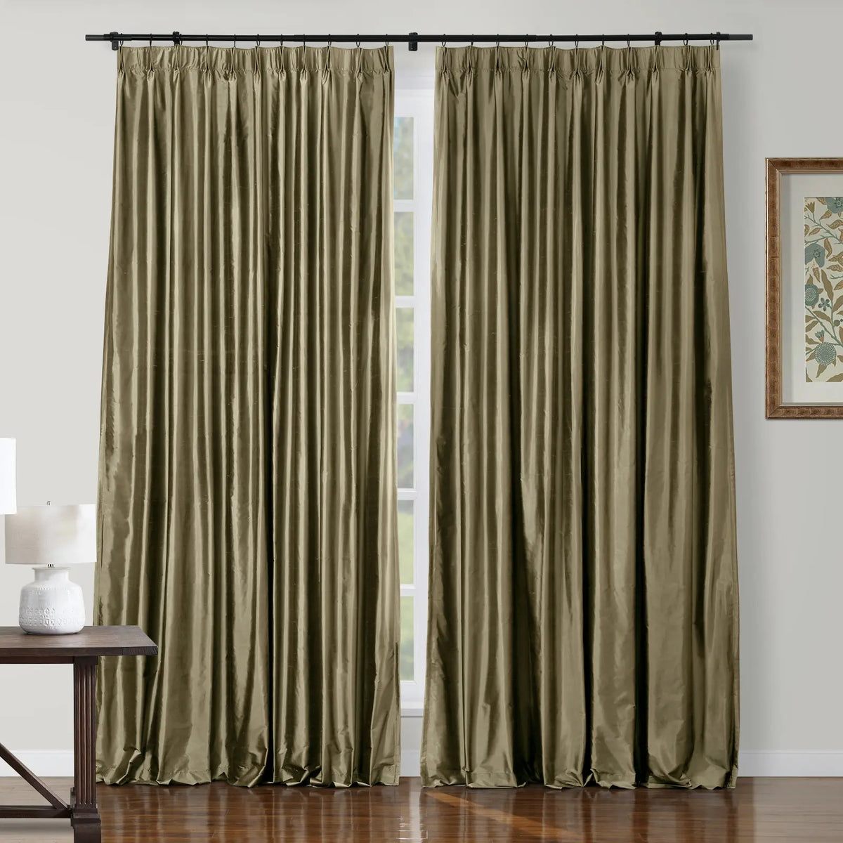 Selman Dupioni Silk Pleated Curtain