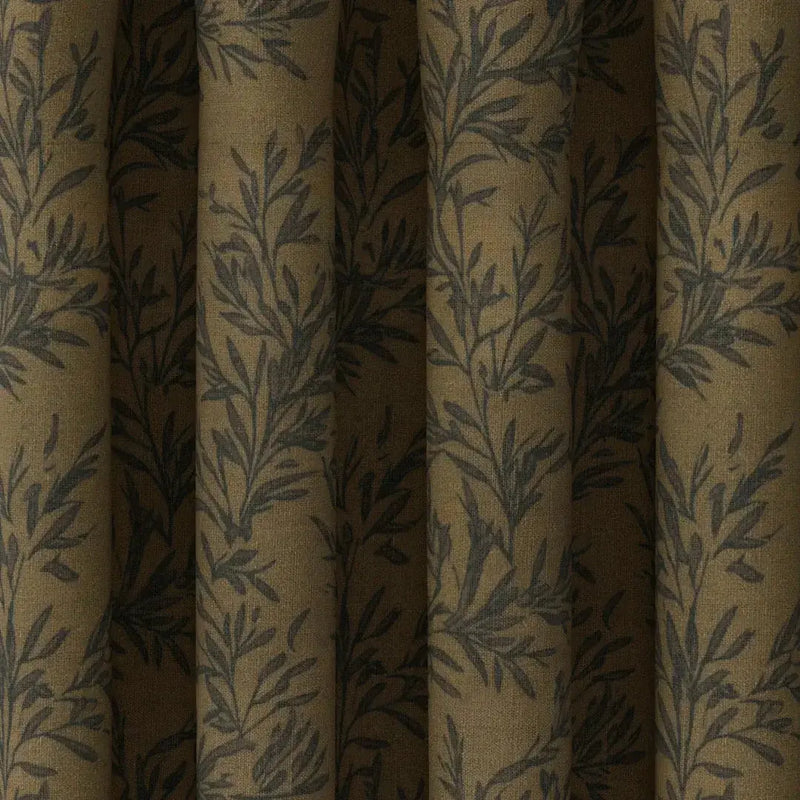 Sara Le Print Linen Drapery Pleated -TWOPAGES
