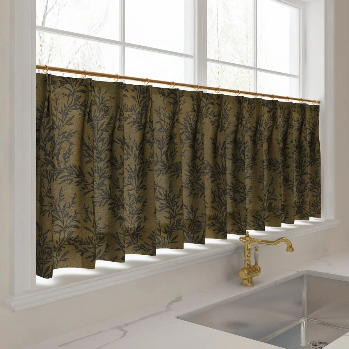 Sara Le x TWOPAGES Vintage Printed Linen Café Curtains